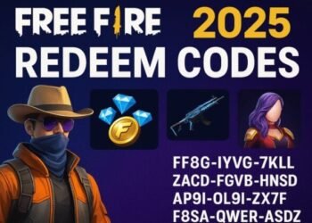 قائمة أكواد Free Fire 2025 الجديدة مع خطوات الاسترداد السريعة