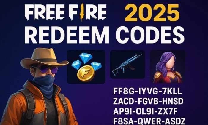قائمة أكواد Free Fire 2025 الجديدة مع خطوات الاسترداد السريعة