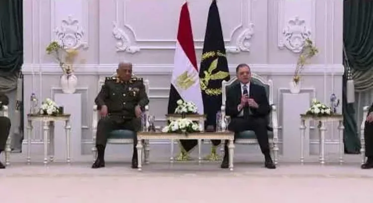 وزير الداخلية يستقبل وزير الدفاع وقيادات القوات المسلحة لتقديم التهنئة بالذكرى 74 لعيد الشرطة